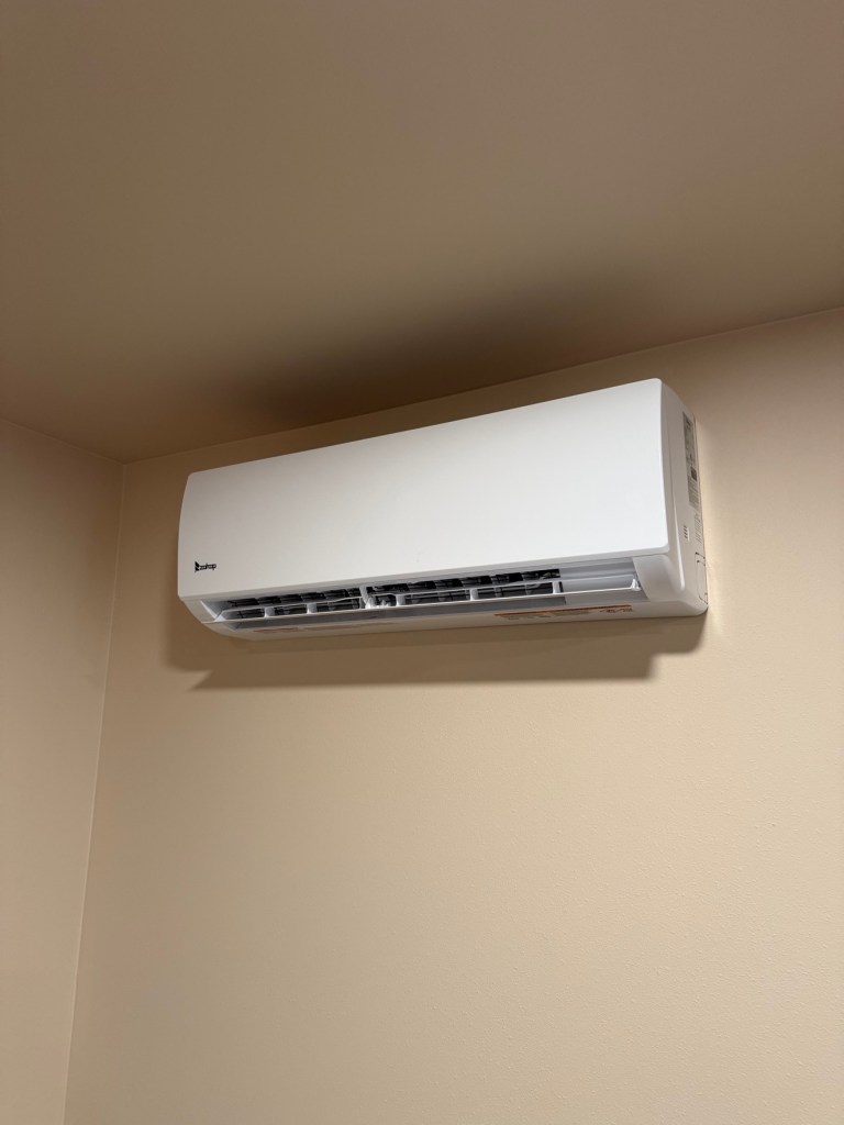 Wall-mounted ductless mini-split indoor unit