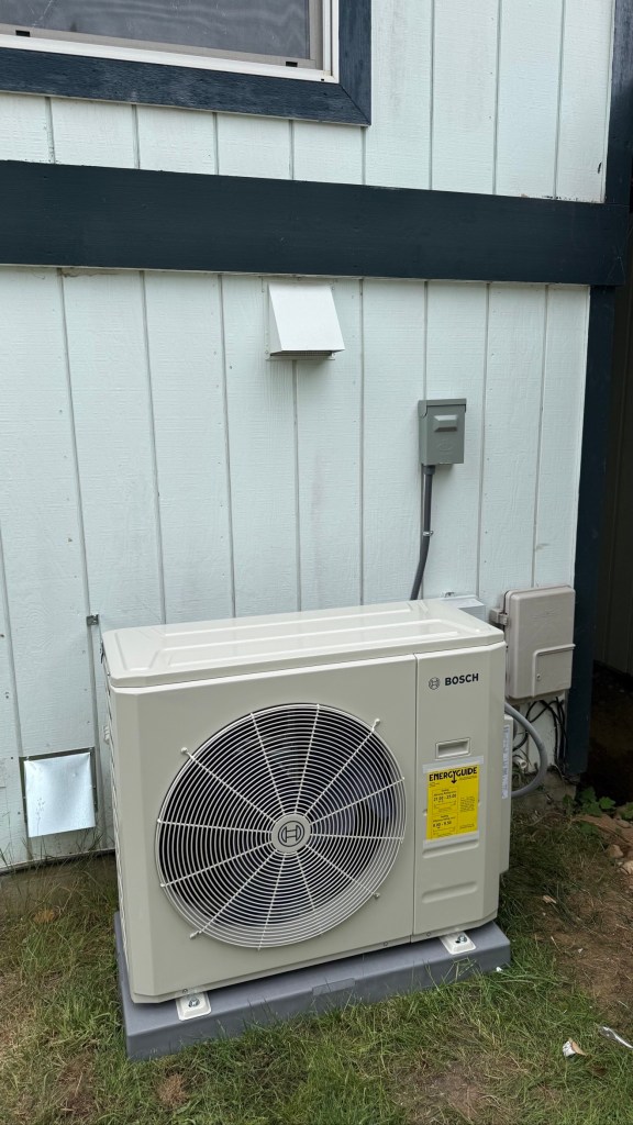 American Standard furnace with cover after replacement