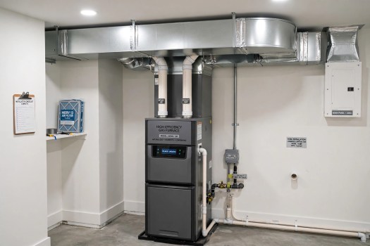 AI-generated clean furnace installation